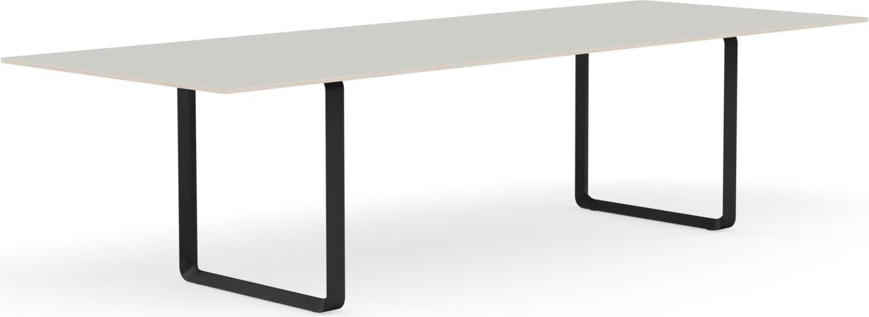 Stół Muuto 295 x 108 cm szary nogi czarne