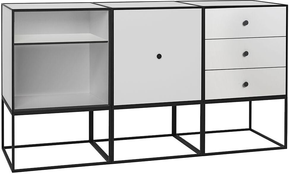 Szafka Frame 49 Trio jasnoszara na stelażu