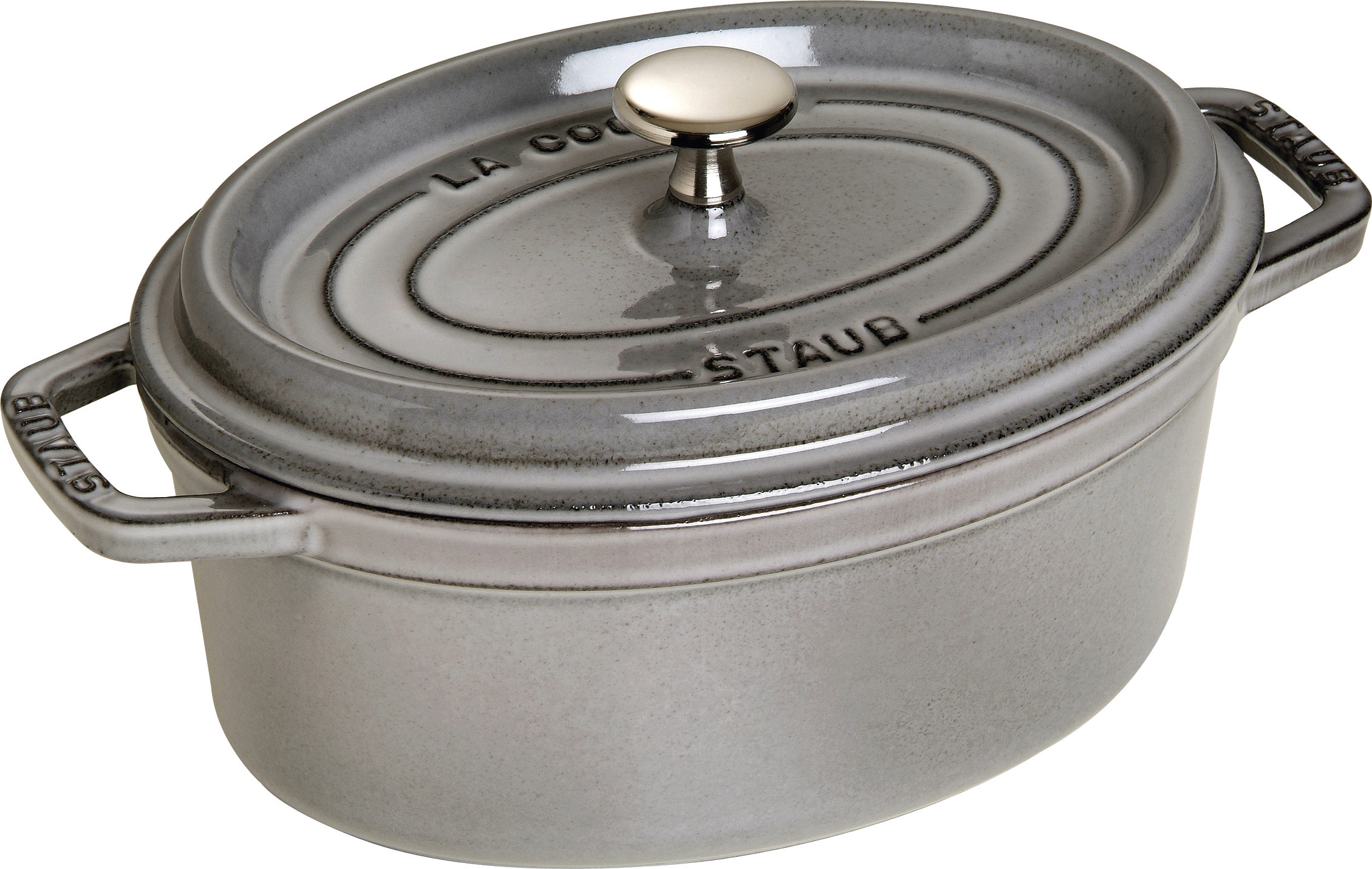 Garnek La Cocotte owalny 2,35 l grafitowy żeliwny