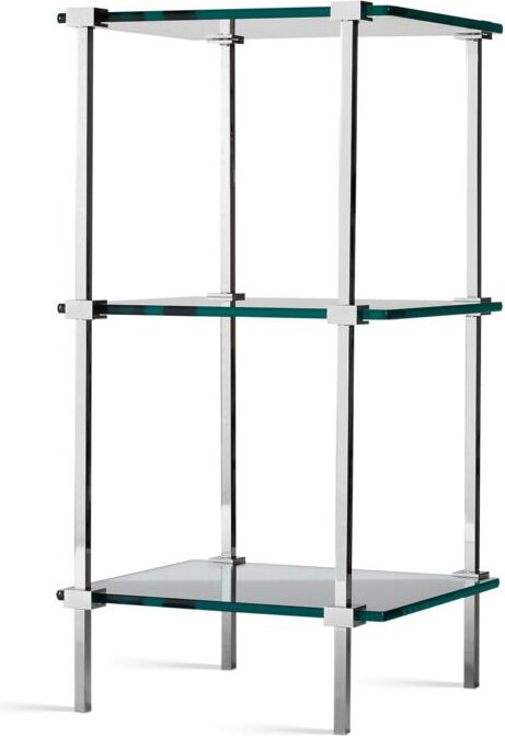 Regał łazienkowy Decor Walther chrom ze szklanymi półkami