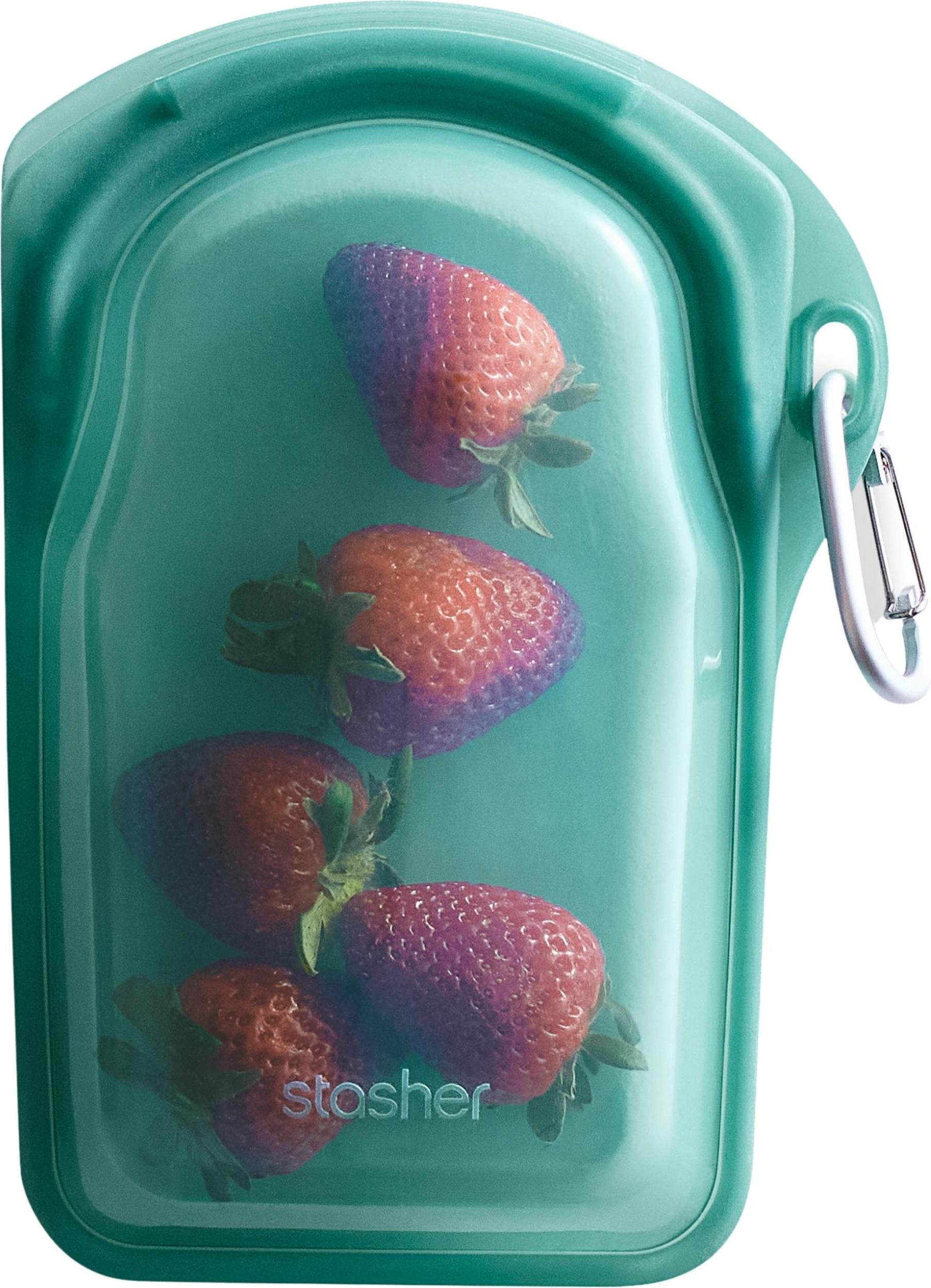 Torebka silikonowa Stasher Go morska z karabińczykiem