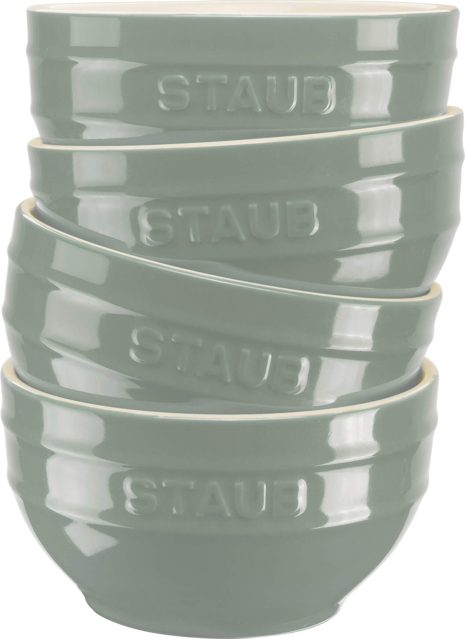 Miseczki na przekąski Staub 12 cm zieleń eukaliptusowa 4 szt.