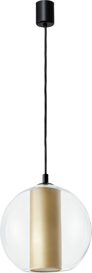 Lampa wisząca Merida L szampańska z czarnym mocowaniem
