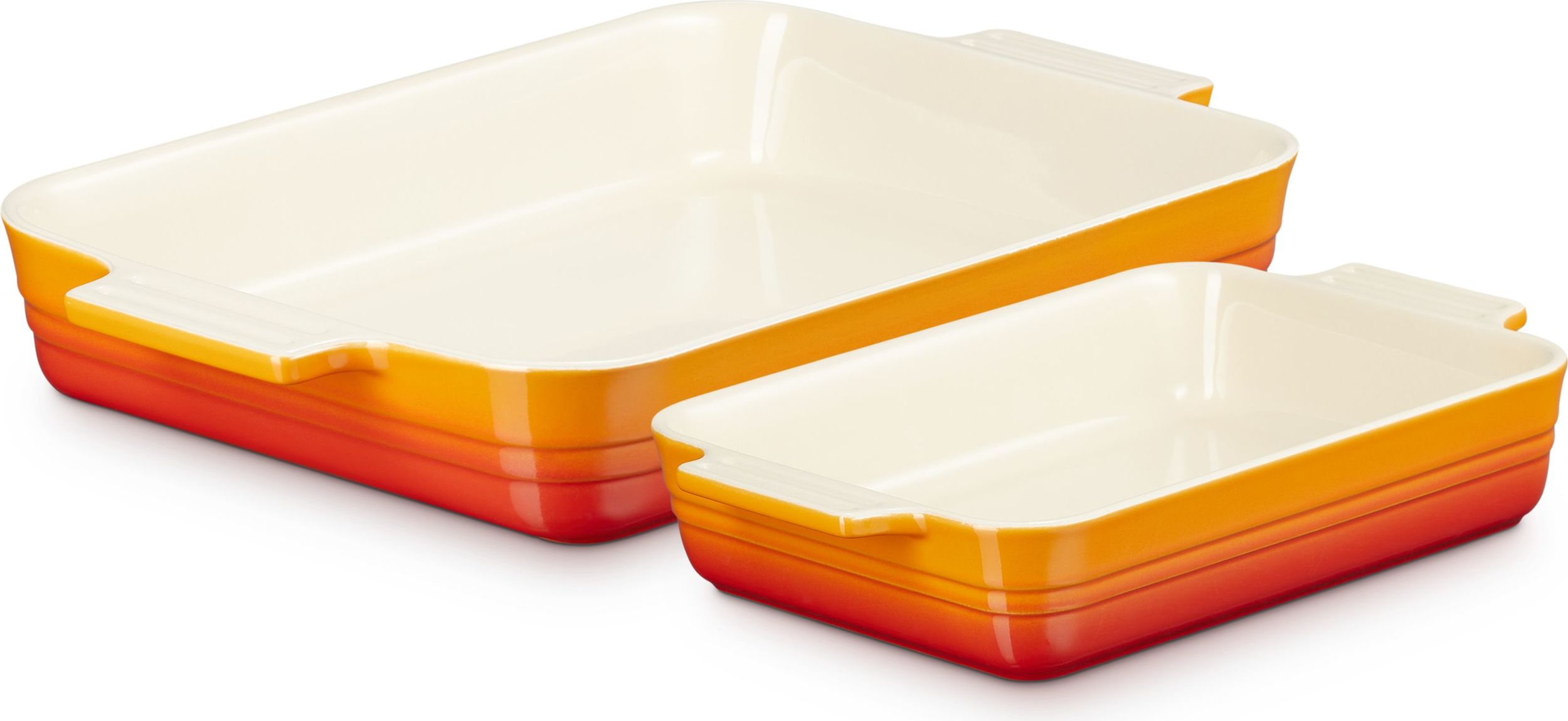 Formy do pieczenia Le Creuset prostokątne płomienny pomarańcz 2 szt.