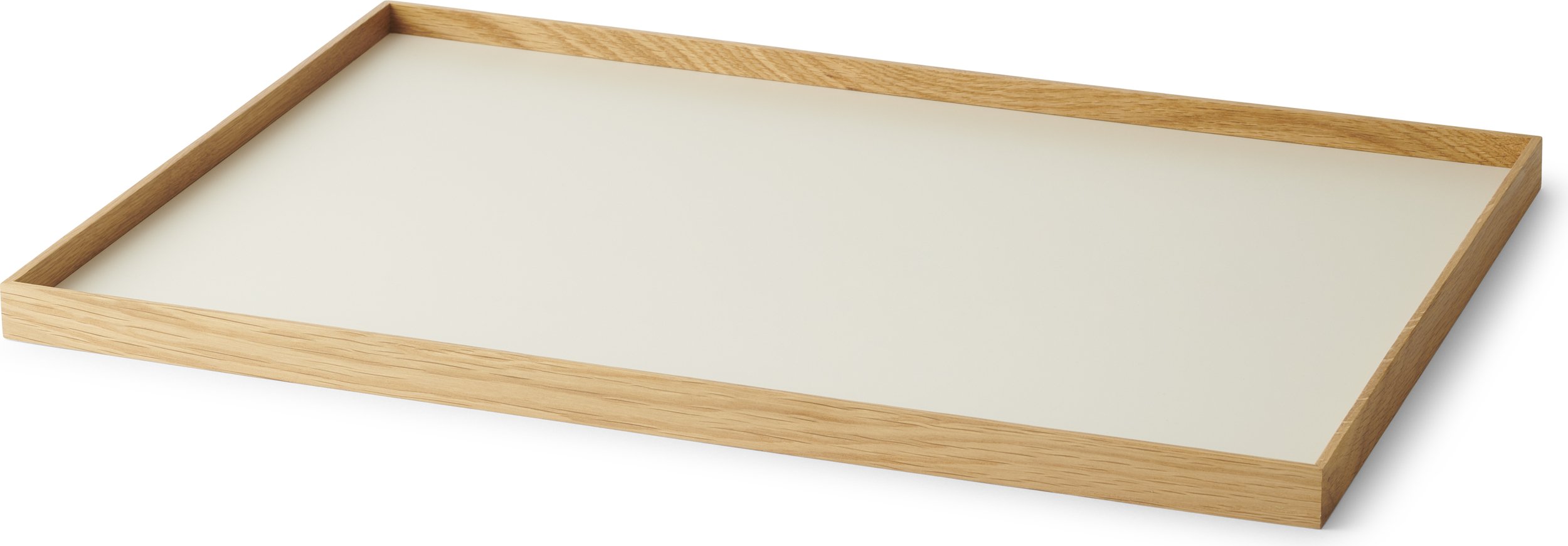 Taca dekoracyjna Frame L beżowa jasny dąb