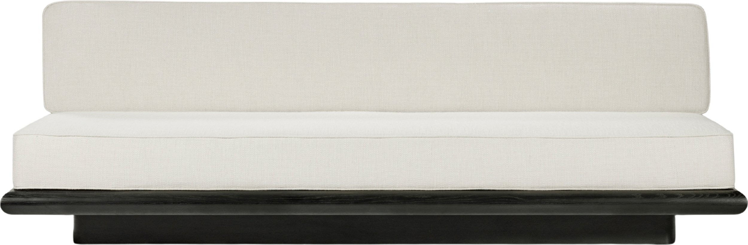 Sofa Ono 234 cm kremowa drewno tulipanowca