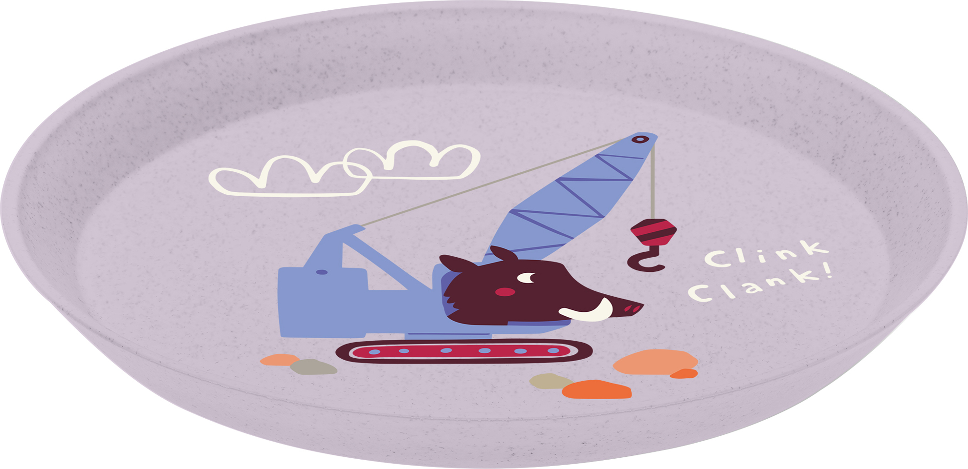 Talerz dziecięcy Connect Organic Trucks 20,5 cm