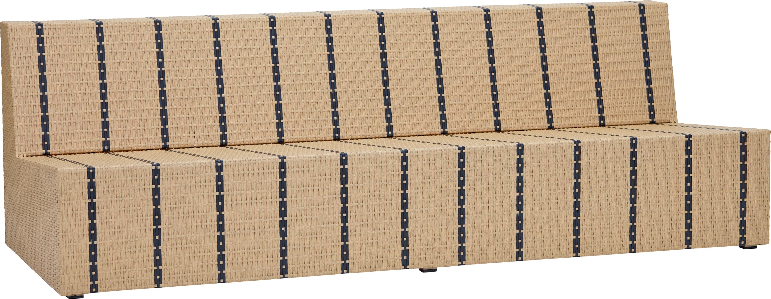 Sofa ogrodowa HDJass 210 cm beżowo-czarna