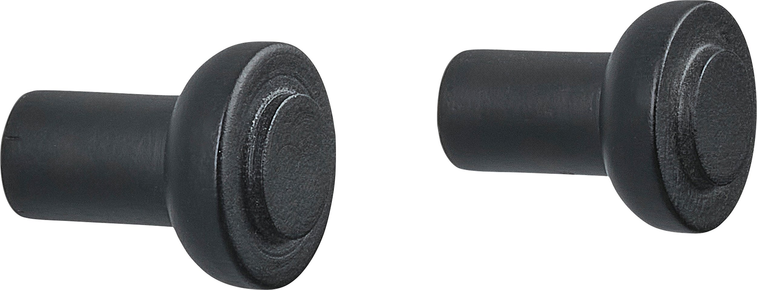 Haczyki ścienne Sensu 3 x 2,5 cm czarne 2 szt.