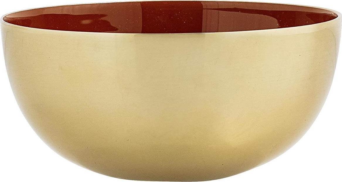 Miska Bloomingville 900 ml pomarańczowa ze złotego aluminium
