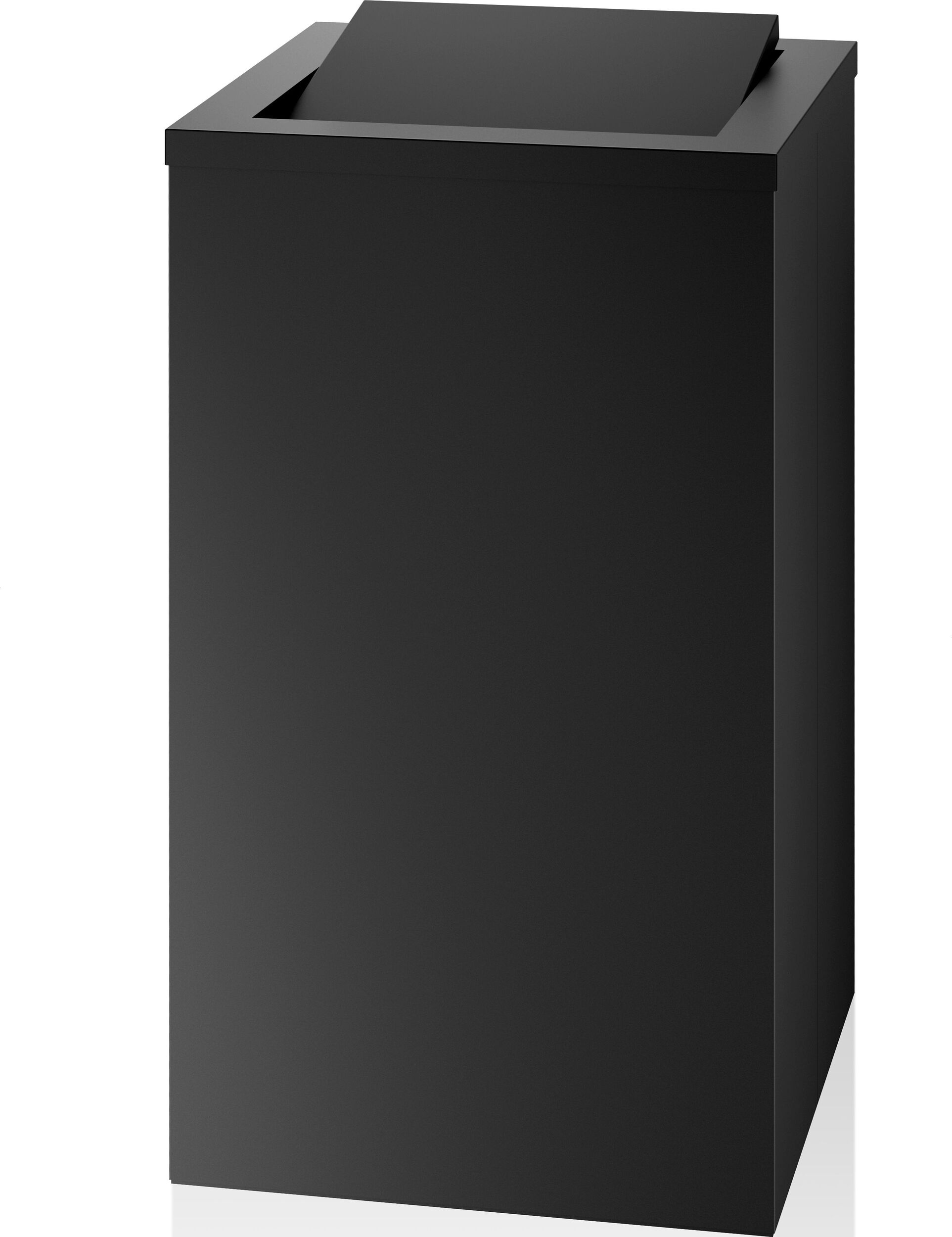 Kosz na pranie Decor Walther 58 cm czarny mat z klapką