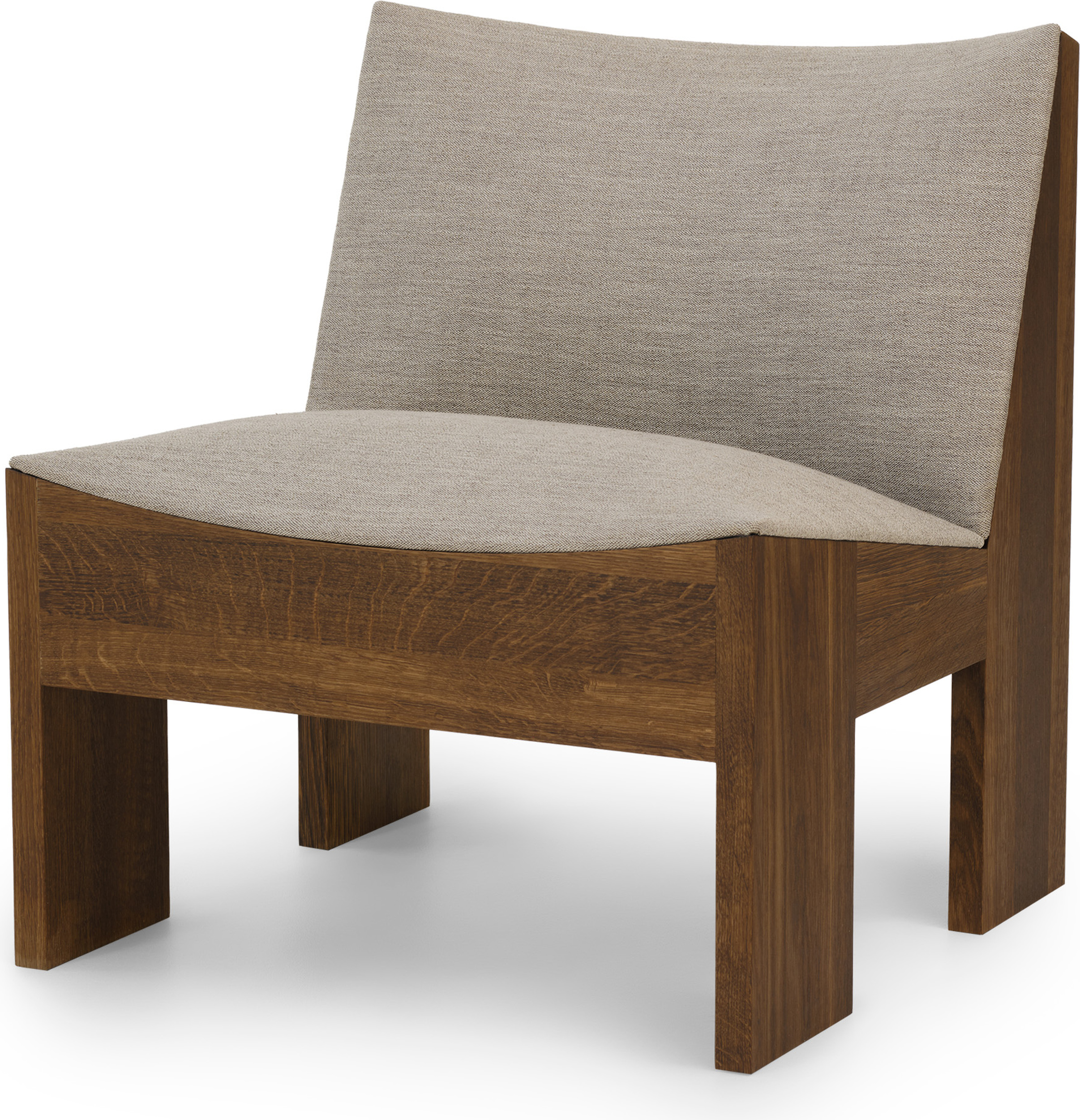 Fotel Tenon Ruskin szary wędzony dąb