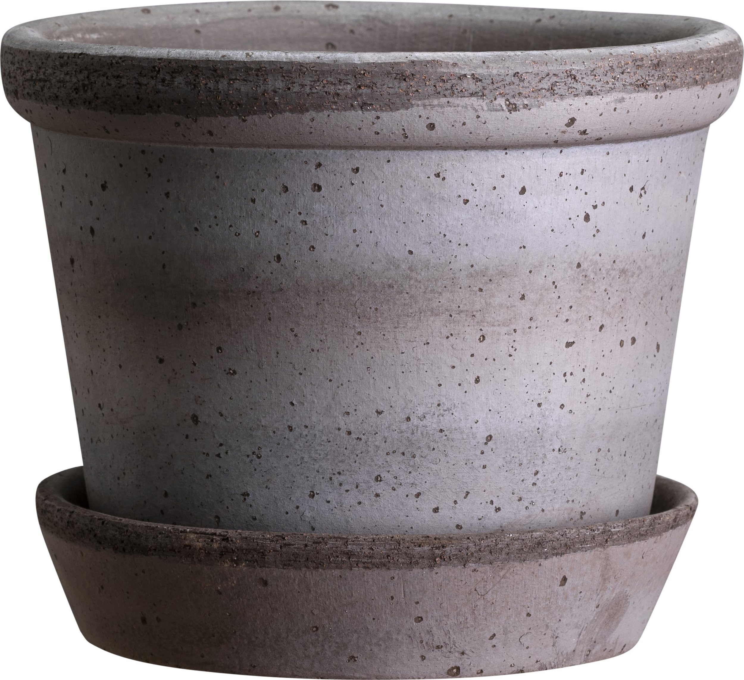 Doniczka Parade 15 cm szara z podstawką