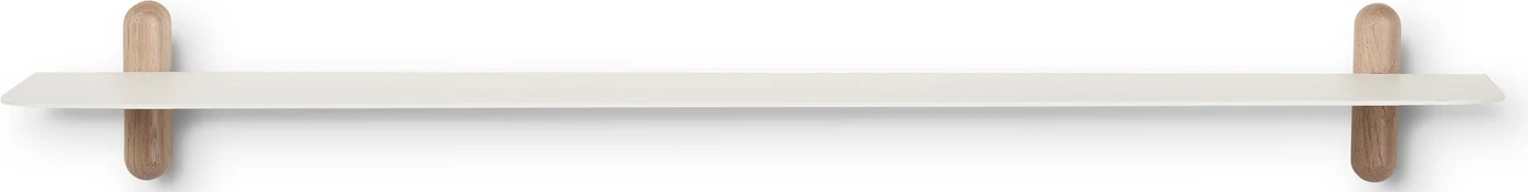 Półka ścienna Nivo G 64 cm biała jasny dąb