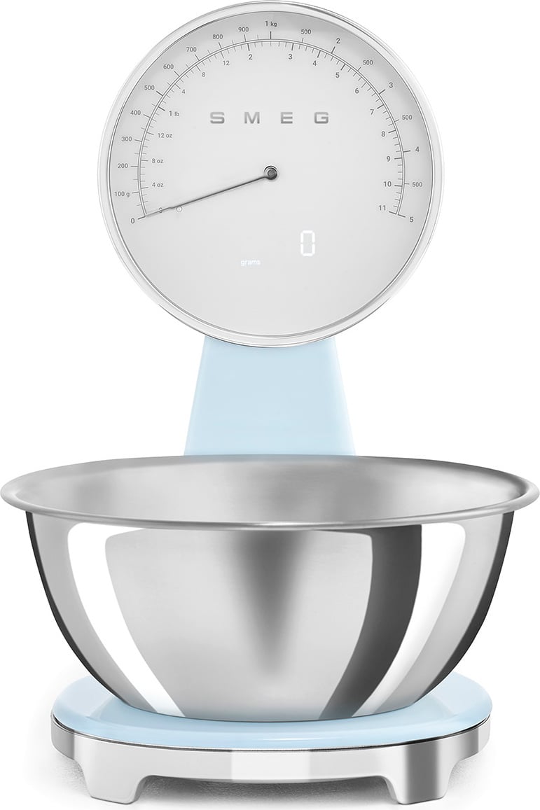 Waga kuchenna analogowo-cyfrowa 50's Style pastelowy błękit