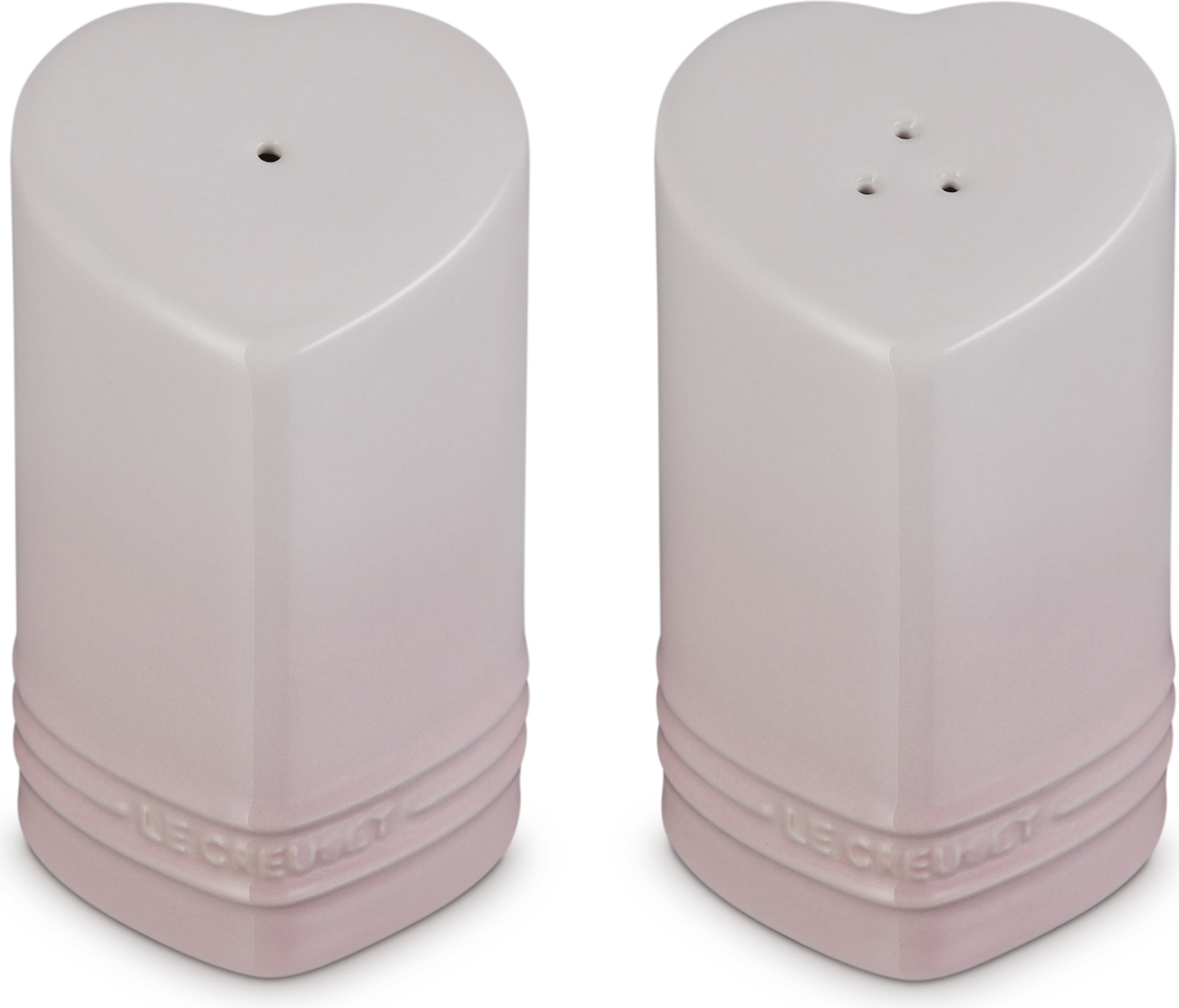 Solniczka i pieprzniczka Heart jasnoróżowe 2 el.