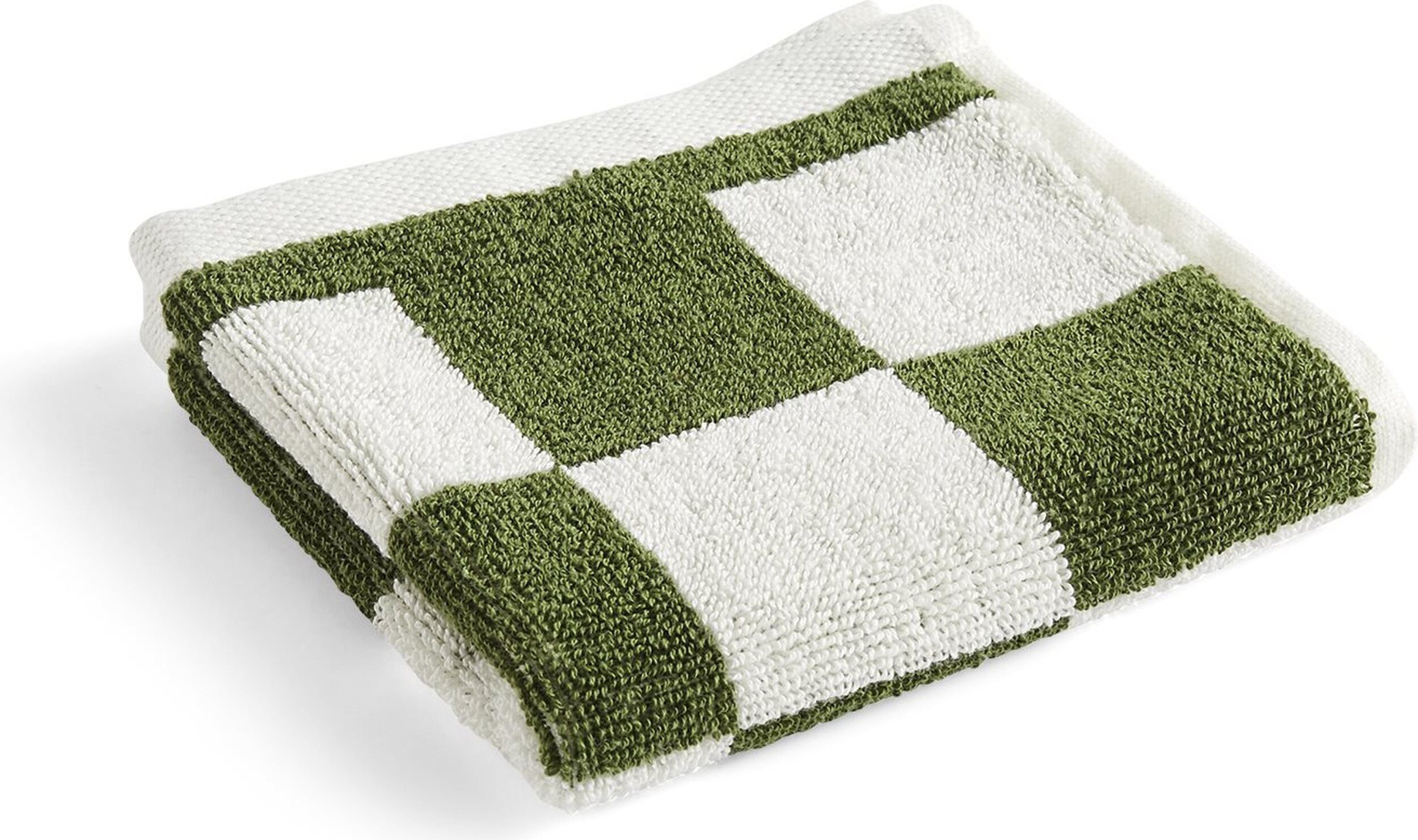 Ściereczka do naczyń Check Organic 30 x 30 cm zieleń matcha