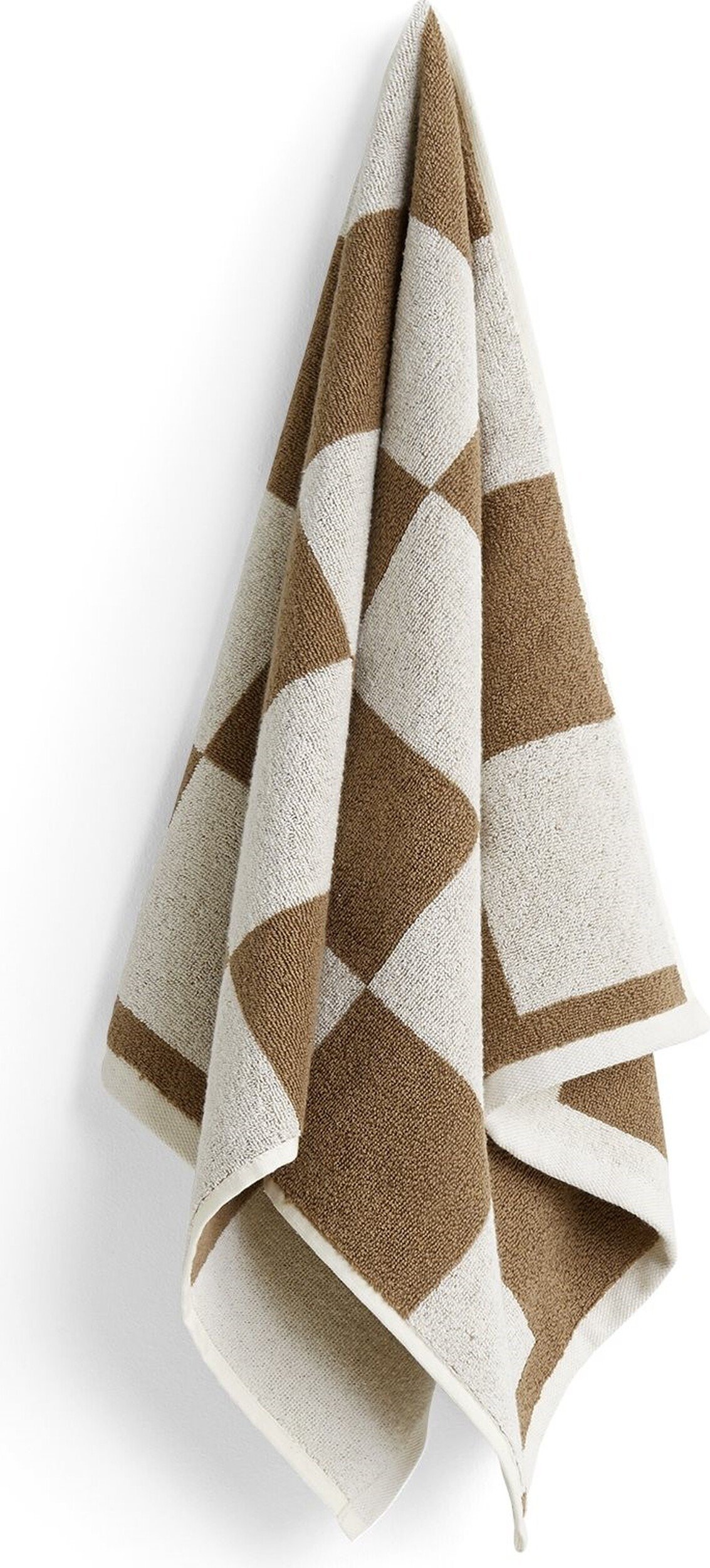 Ręcznik Check 50 x 100 cm kawowy