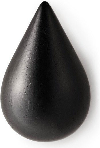 Haczyki ścienne Dropit duże czarne 2 szt.