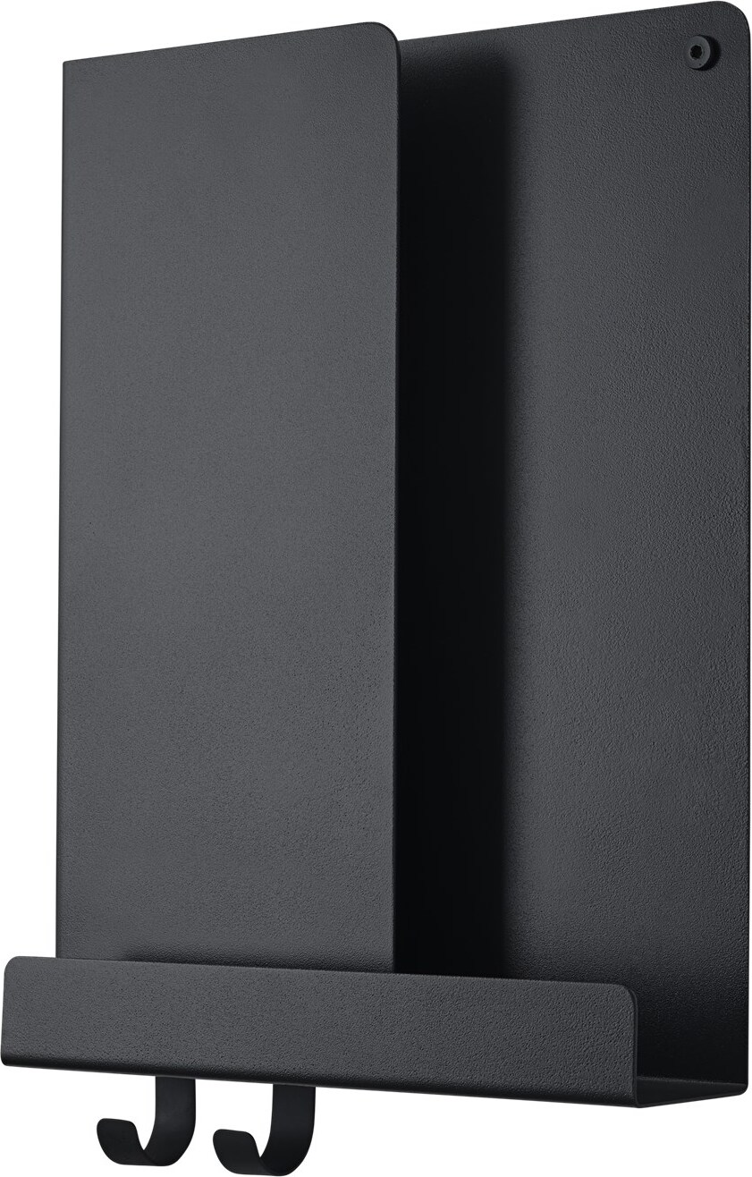 Półka ścienna Folded 29,5 x 40 cm czarna