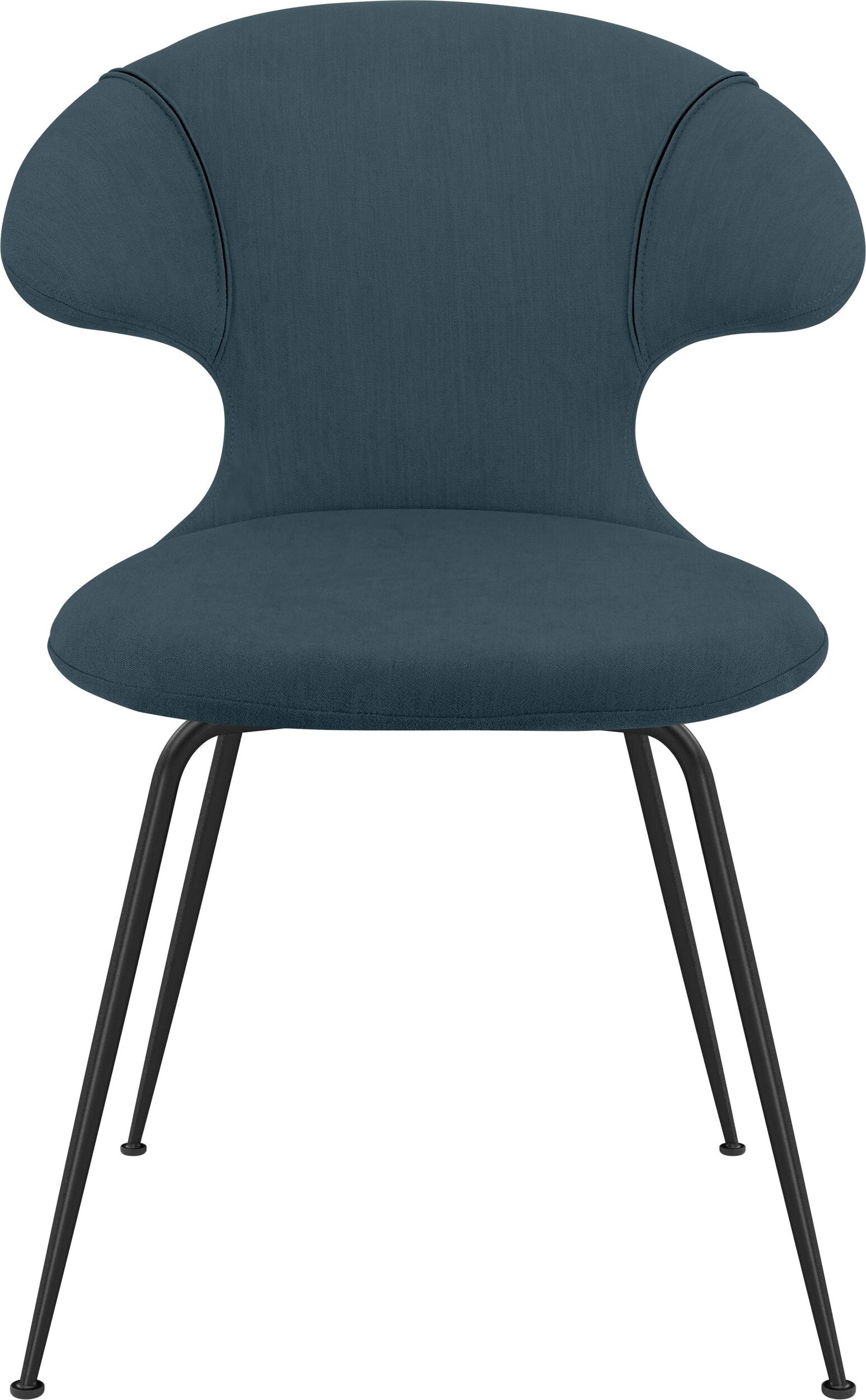 Krzesło Time Flies niebieskie na czarnych nogach