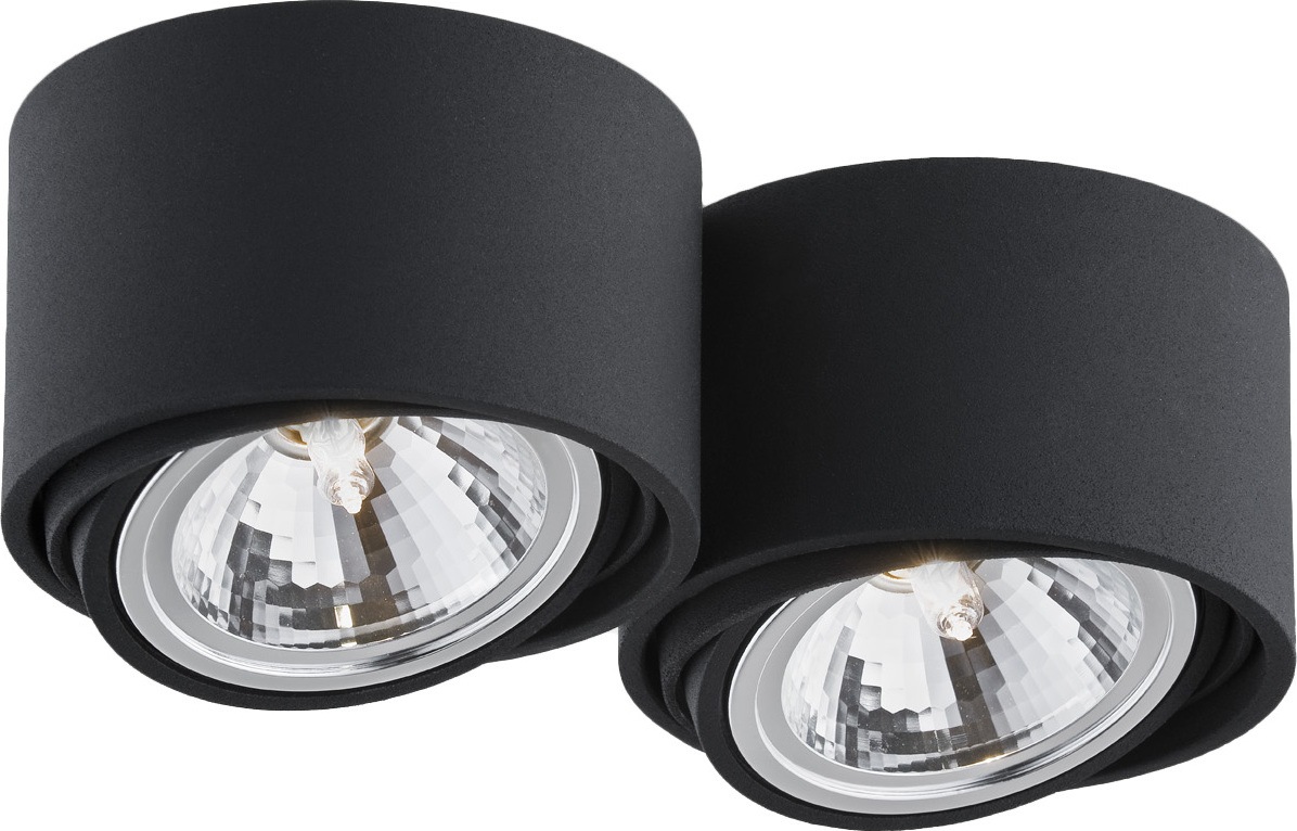 Lampa sufitowa Lumos podwójna czarna