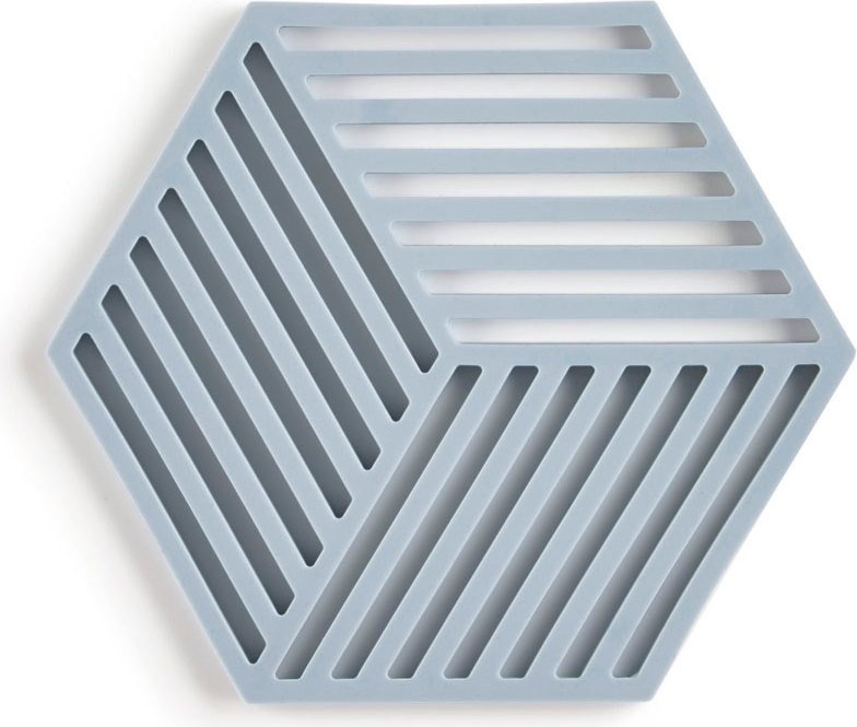 Podstawka pod gorące naczynia Hexagon szaroniebieska