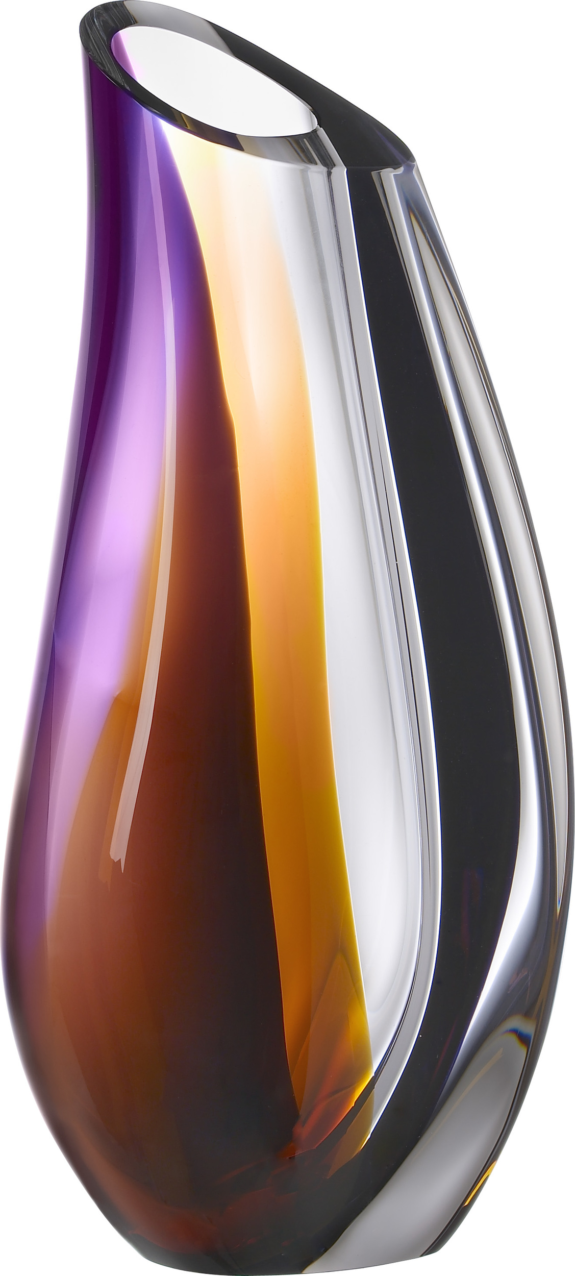 Wazon Orchid 29 cm fioletowo-brązowy