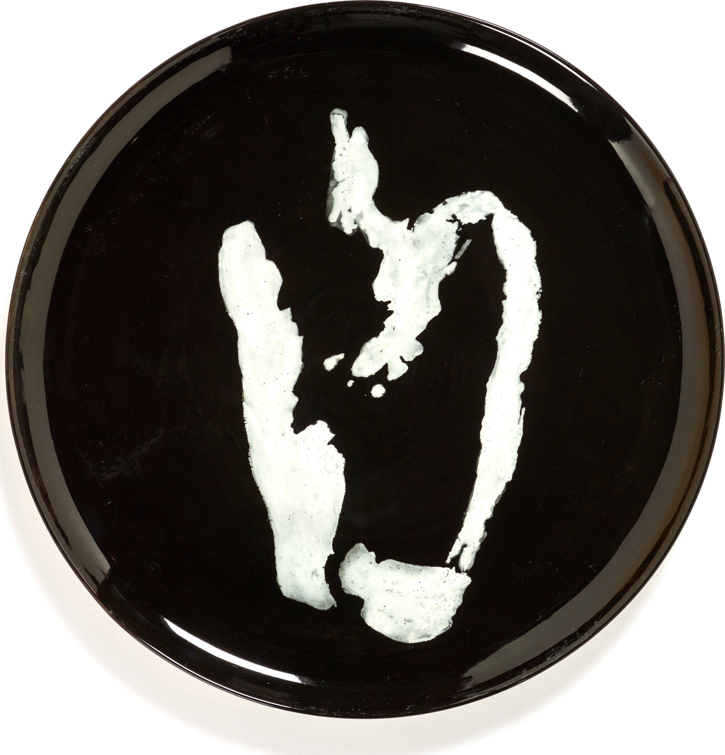 Talerz do serwowania Feast Pepper czarno-biały