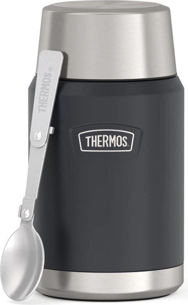 Termos obiadowy ze składaną łyżką Icon 710 ml ciemnoszary 2 el.