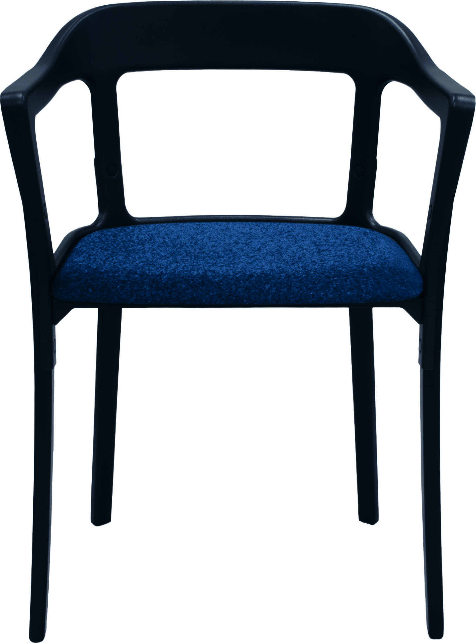 Krzesło Steelwood tapicerowane czarno-granatowe