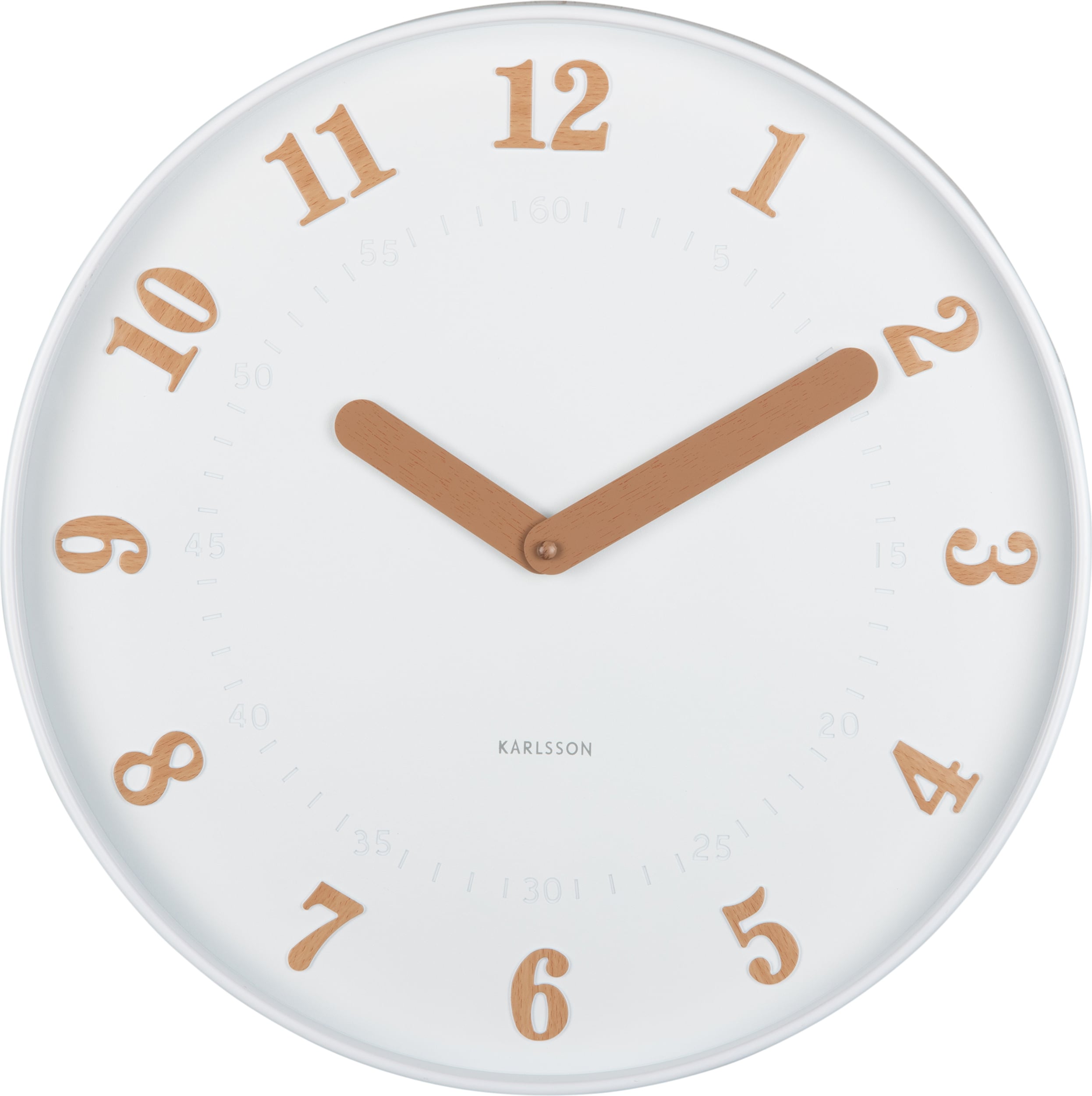 Zegar ścienny Amena biały