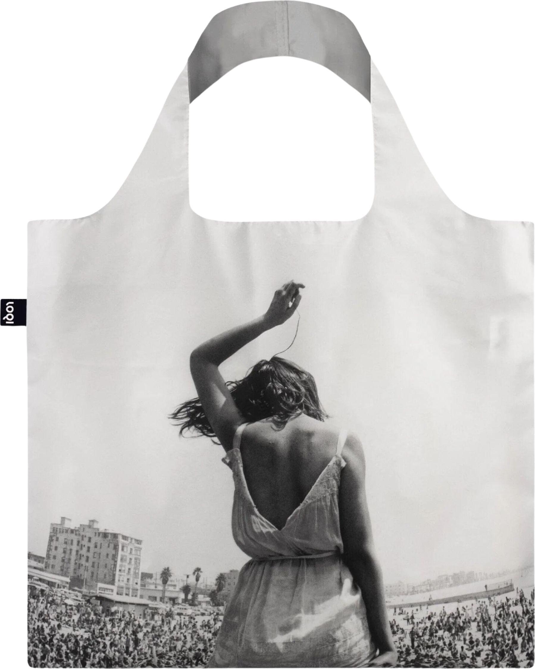 Torba LOQI Museum Dennis Stock Venice Beach Rock Festival z recyklingu