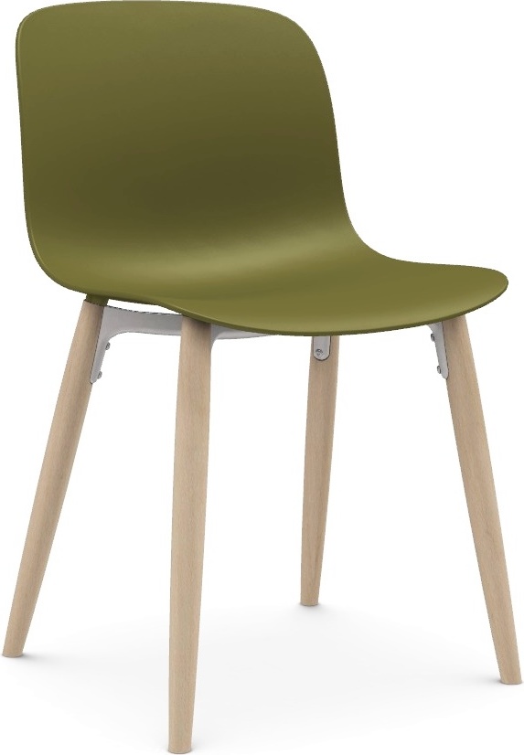 Krzesło Troy ciemnozielone nogi jesion