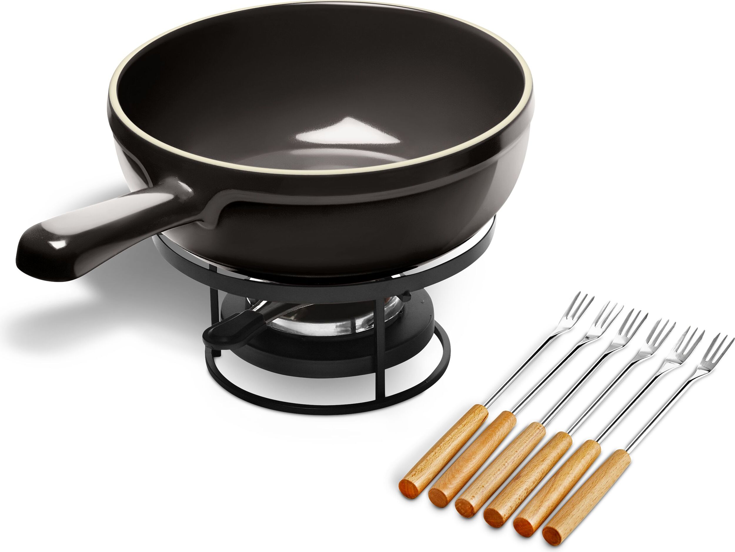 Zestaw do fondue Emile Henry czarny