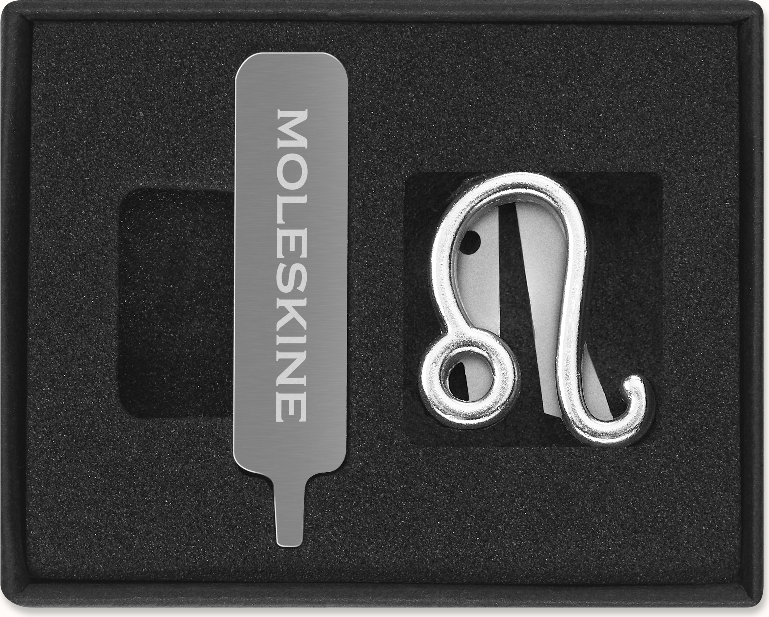 Przypinka na notes Moleskine zodiak lew srebrna