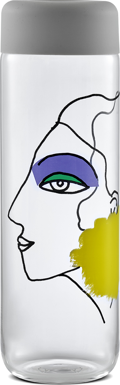 Butelka na wodę Finesse Rock & Pop szara