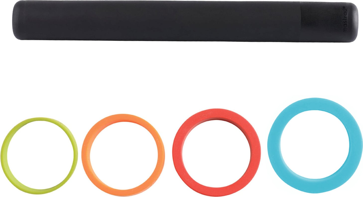 Wałek do ciasta z pierścieniami Mastrad 41 cm 5 el.