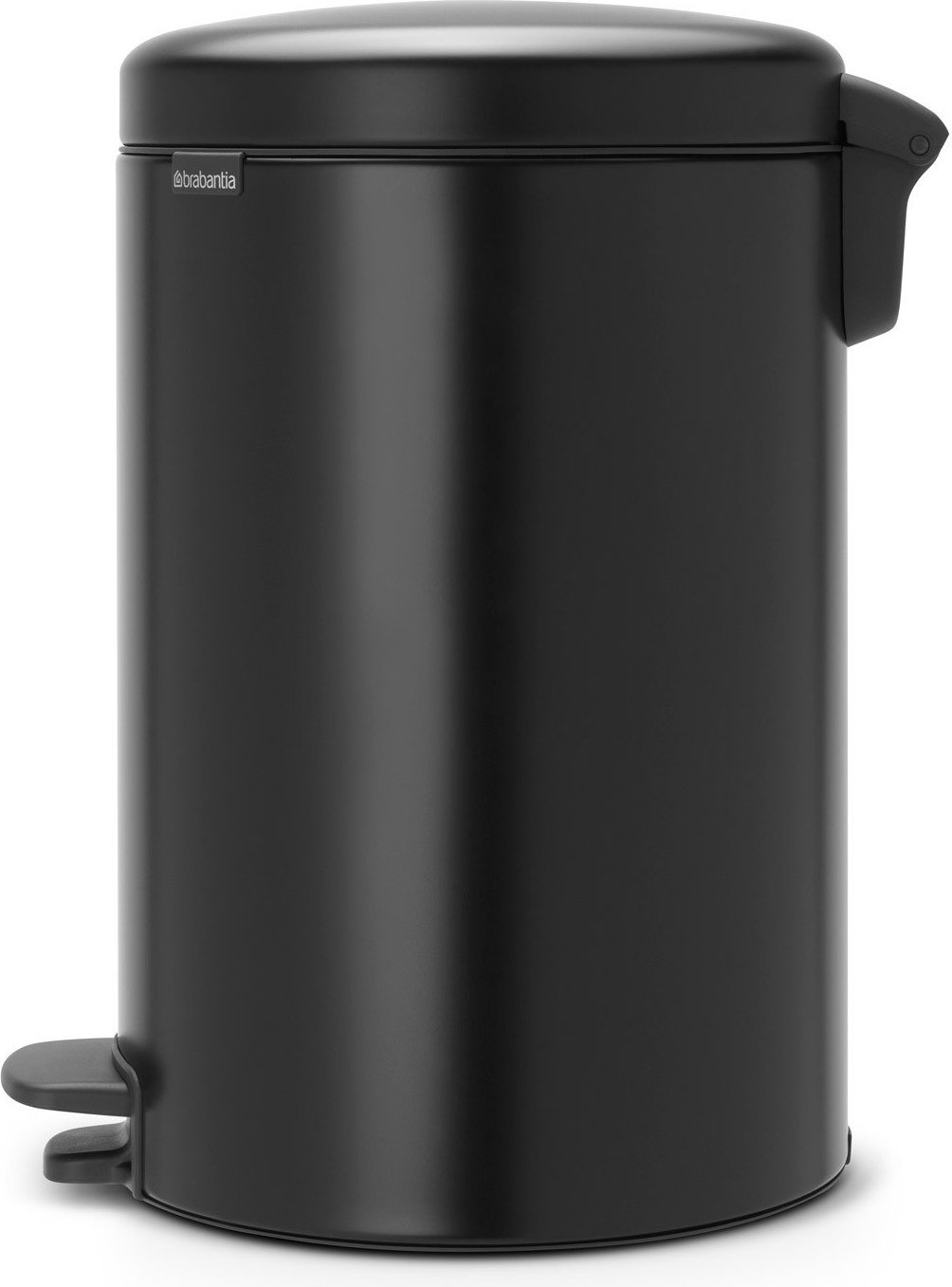 Kosz na śmieci pedałowy NewIcon 20 l matowy czarny