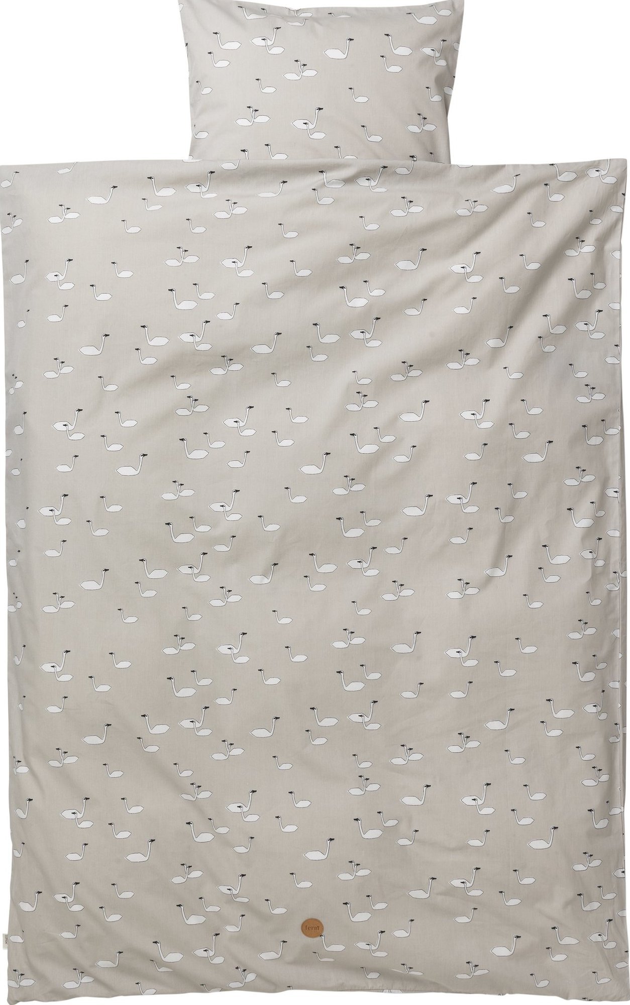 Pościel Swan szara 70x100 cm