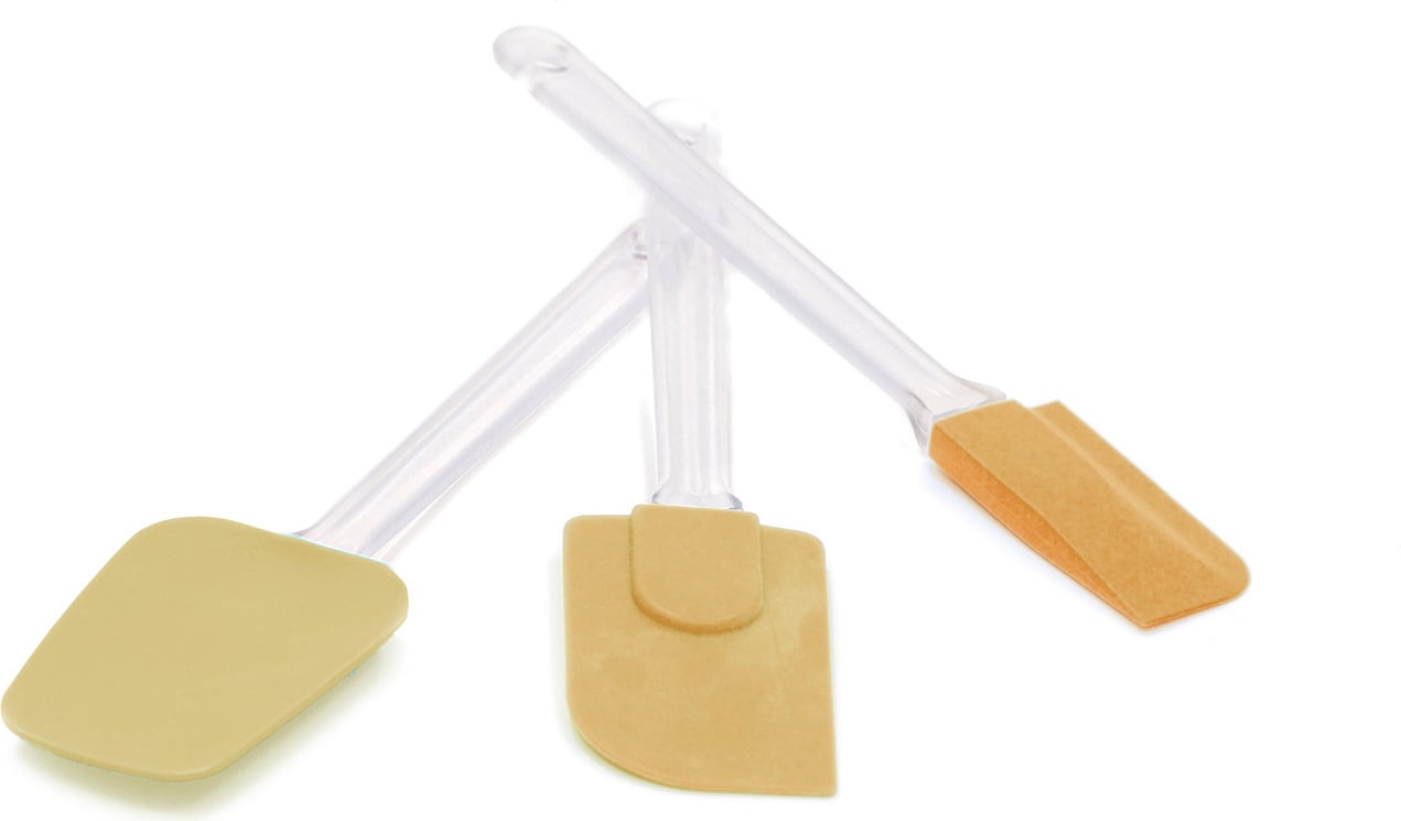 Szpatułki do ciasta Silikomart żółte 3 szt.