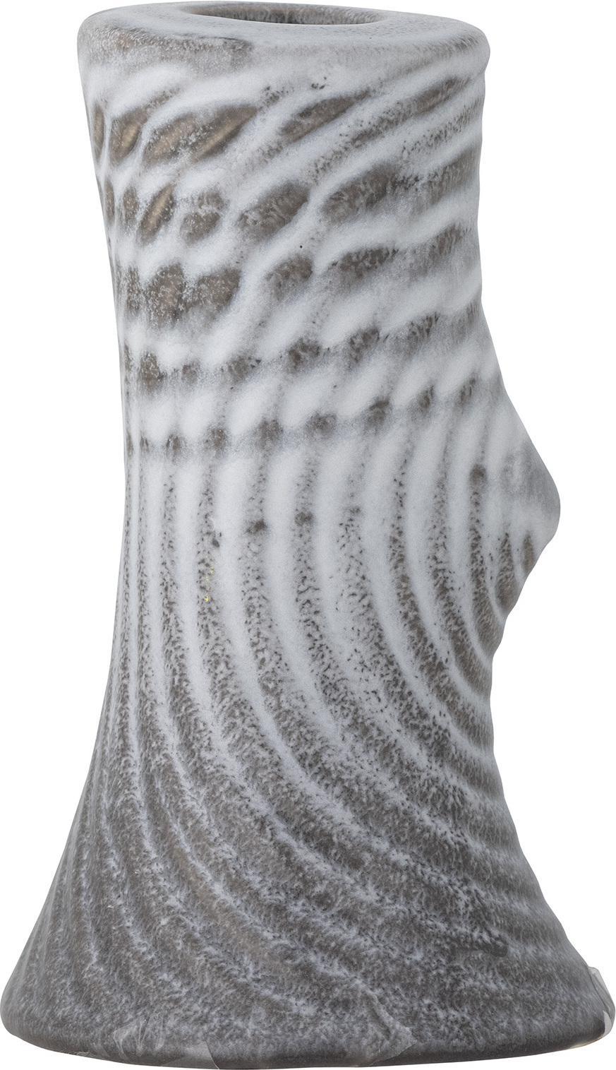 Świecznik na klasyczną świecę Raheem 13 cm szary