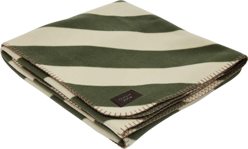 Koc dla psa Kaya 100 x 120 cm biało-zielony