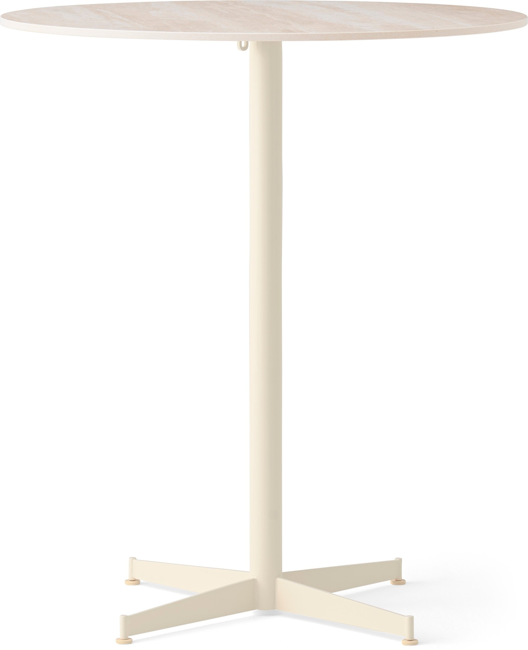 Stół barowy z kremową podstawą Nook Star Base Ceramic niski 80 cm