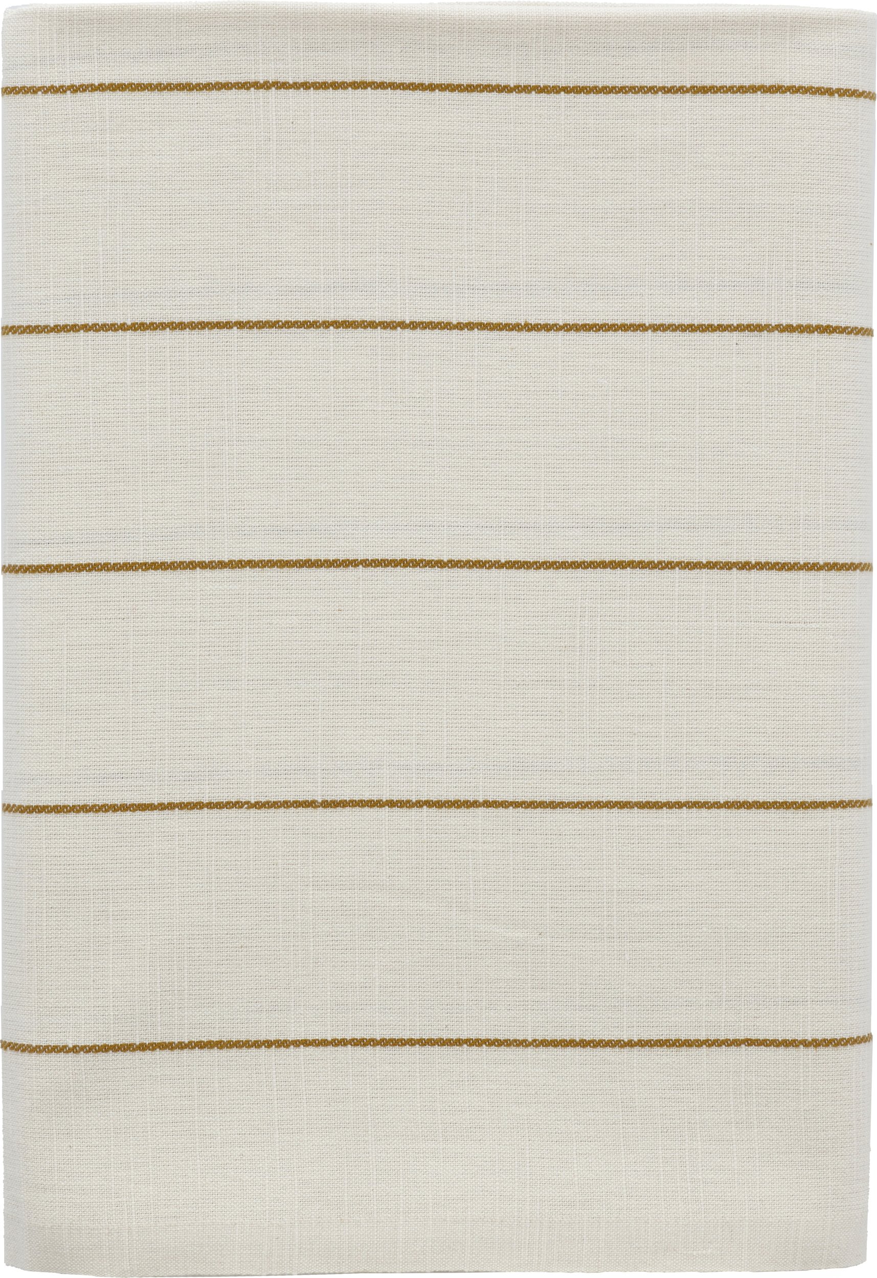 Obrus Line 140 x 270 cm beżowo-złoty