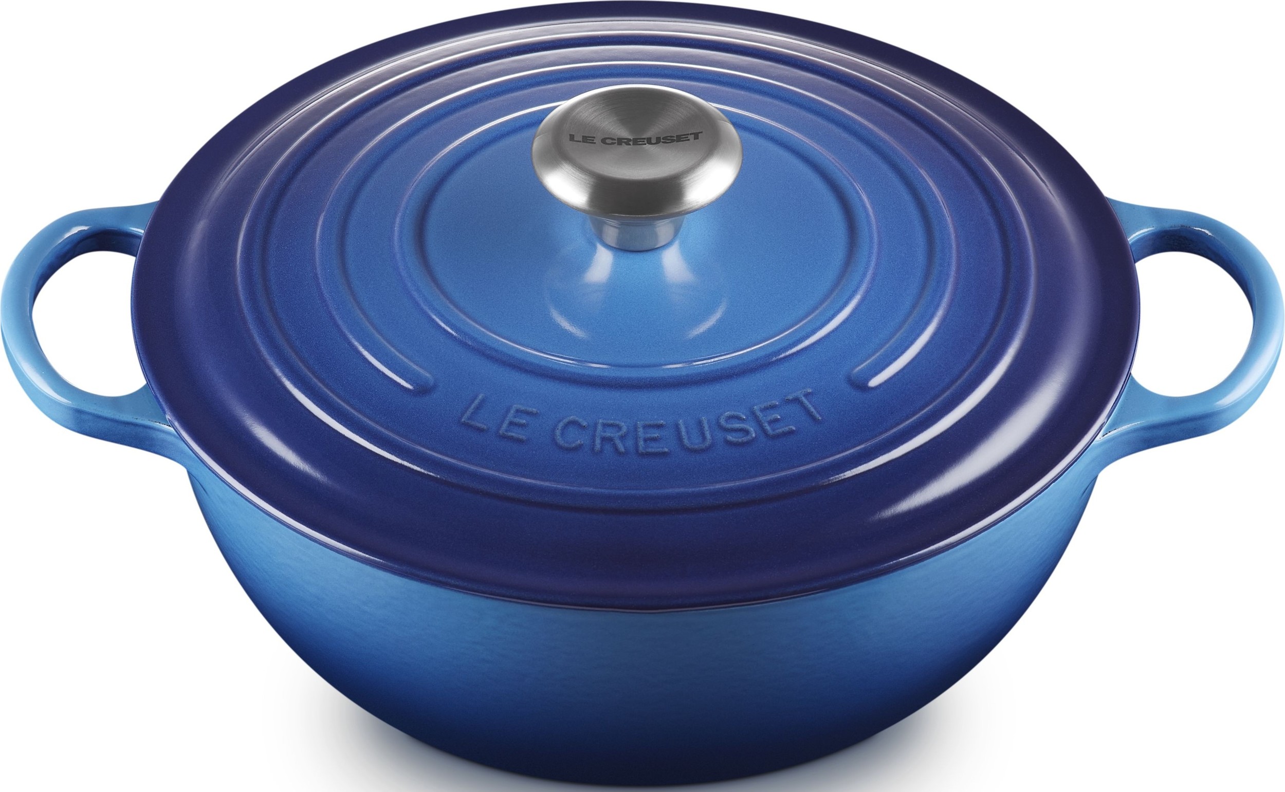 Garnek La Marmite Signature 26 cm głęboki błękit