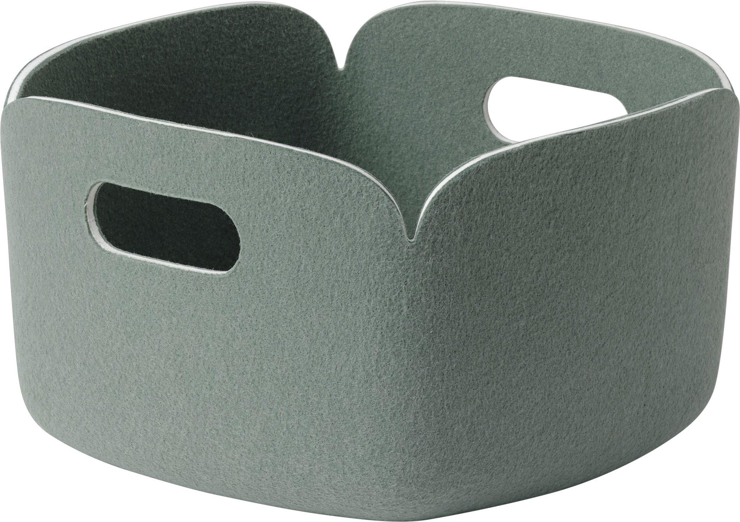 Kosz do przechowywania Restore 28 x 28 cm zgaszona zieleń