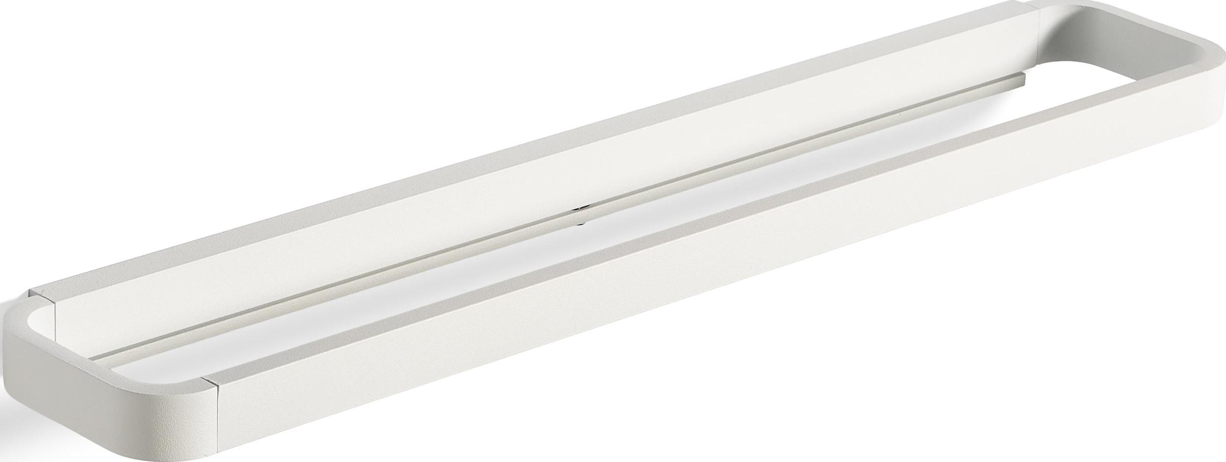 Wieszak reling na ręczniki Rim 44 cm biały