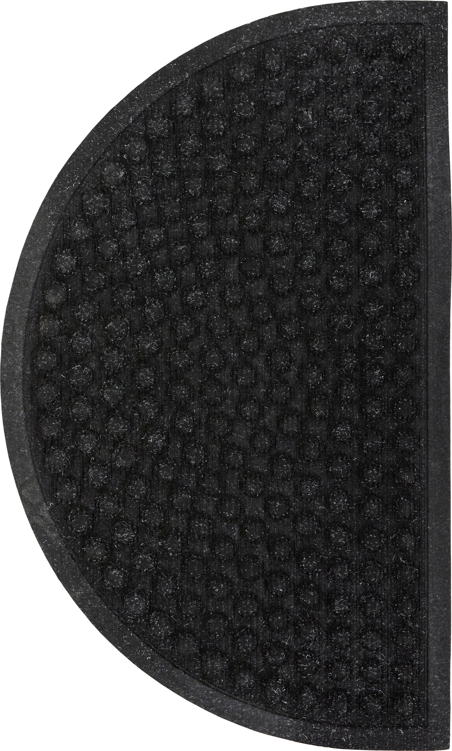 Wycieraczka HDEntry półokrągła 75 x 45 cm czarna