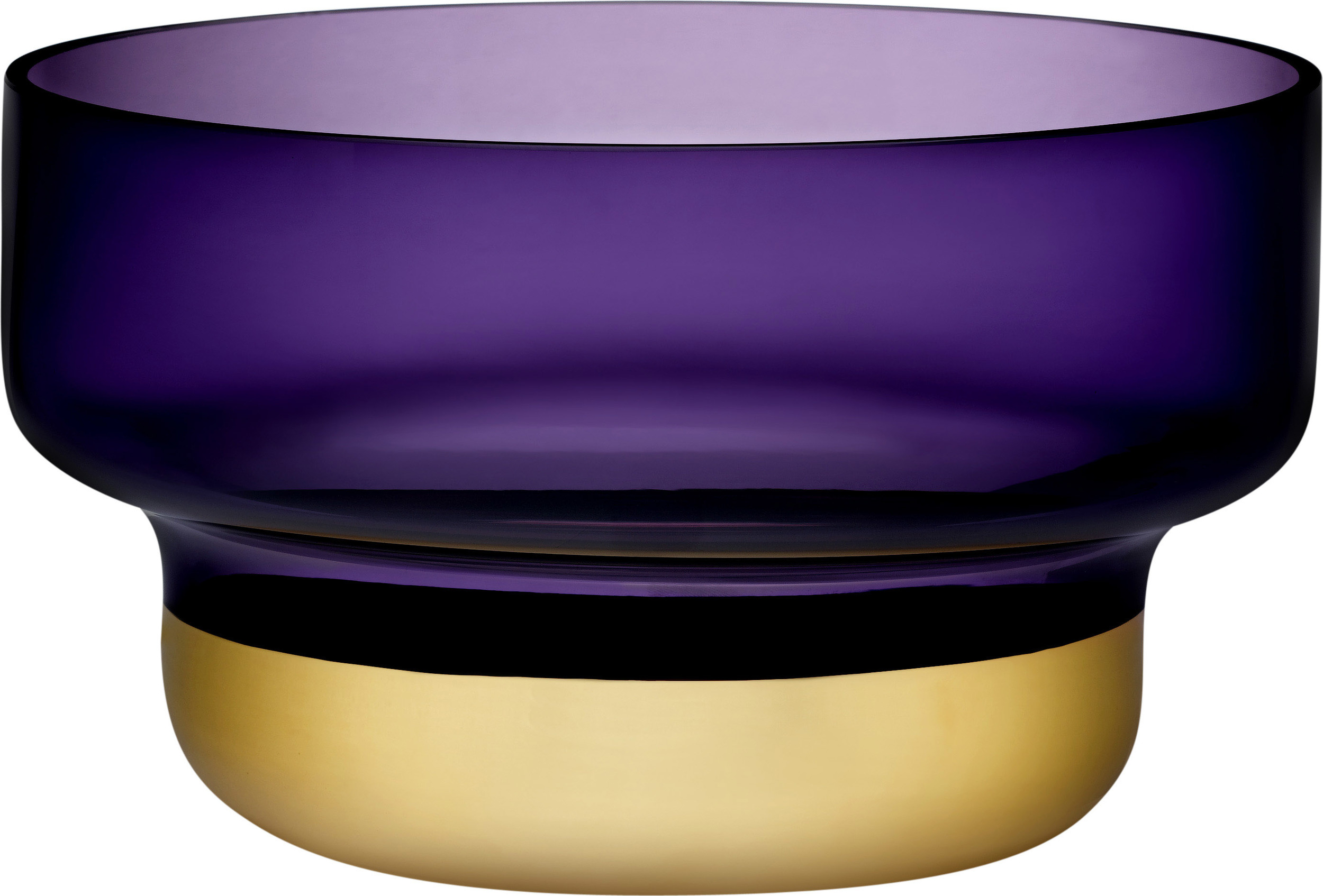 Misa Contour 24 cm fioletowa ze złotą podstawą